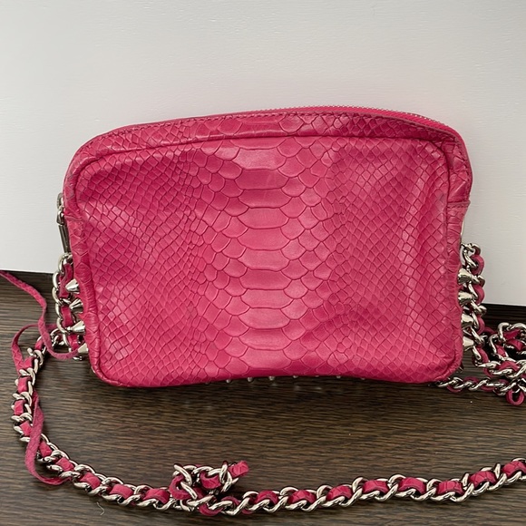 Rebecca Minkoff pink crossbody with silver studs. - Picture 4 of 4